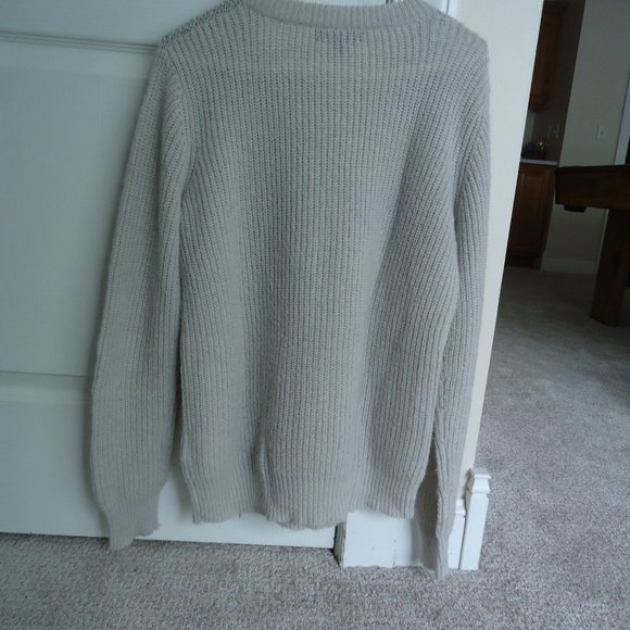 Banana Republic Sweater M Crew Fringe - Picture 4 of 7